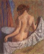 Edgar Degas After the Bath,woman witl a towel Sweden oil painting artist
